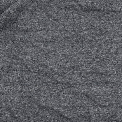 Threadbare Mens Grey Round Neck  Cotton Pullover Jumper Size XL