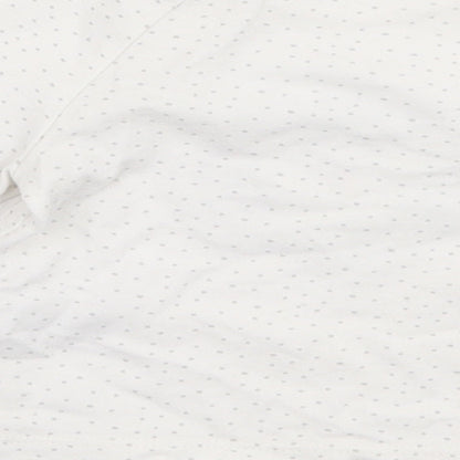 NEXT Girls White Polka Dot Cotton Jersey T-Shirt Size Newborn Round Neck Snap - Cat