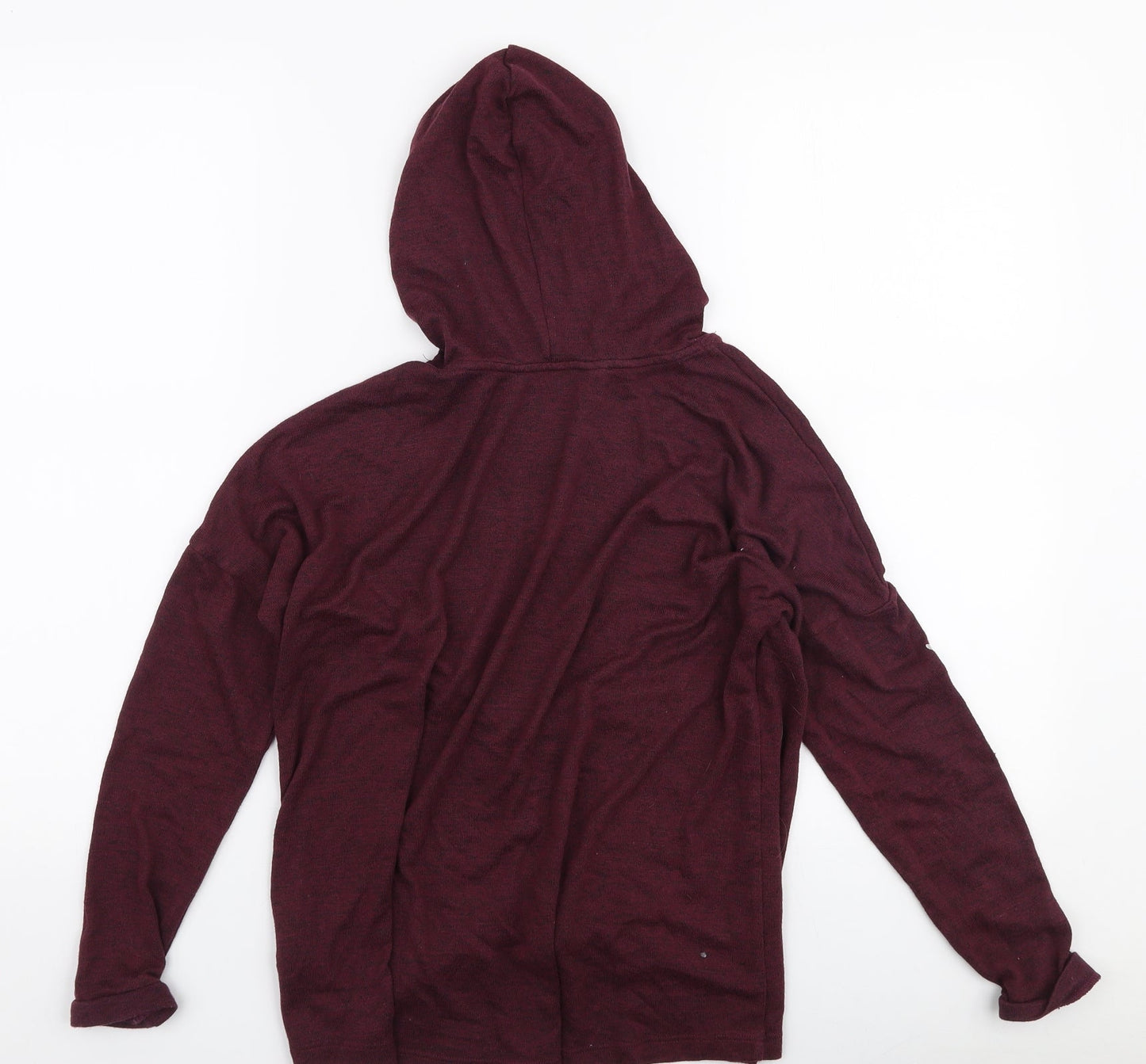 H&M Girls Red  Viscose Pullover Hoodie Size 11-12 Years  Pullover