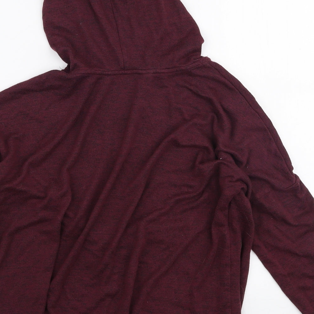 H&M Girls Red  Viscose Pullover Hoodie Size 11-12 Years  Pullover