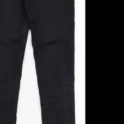 Denim Co Womens Black  Cotton Skinny Jeans Size 12 L27 in Slim Zip