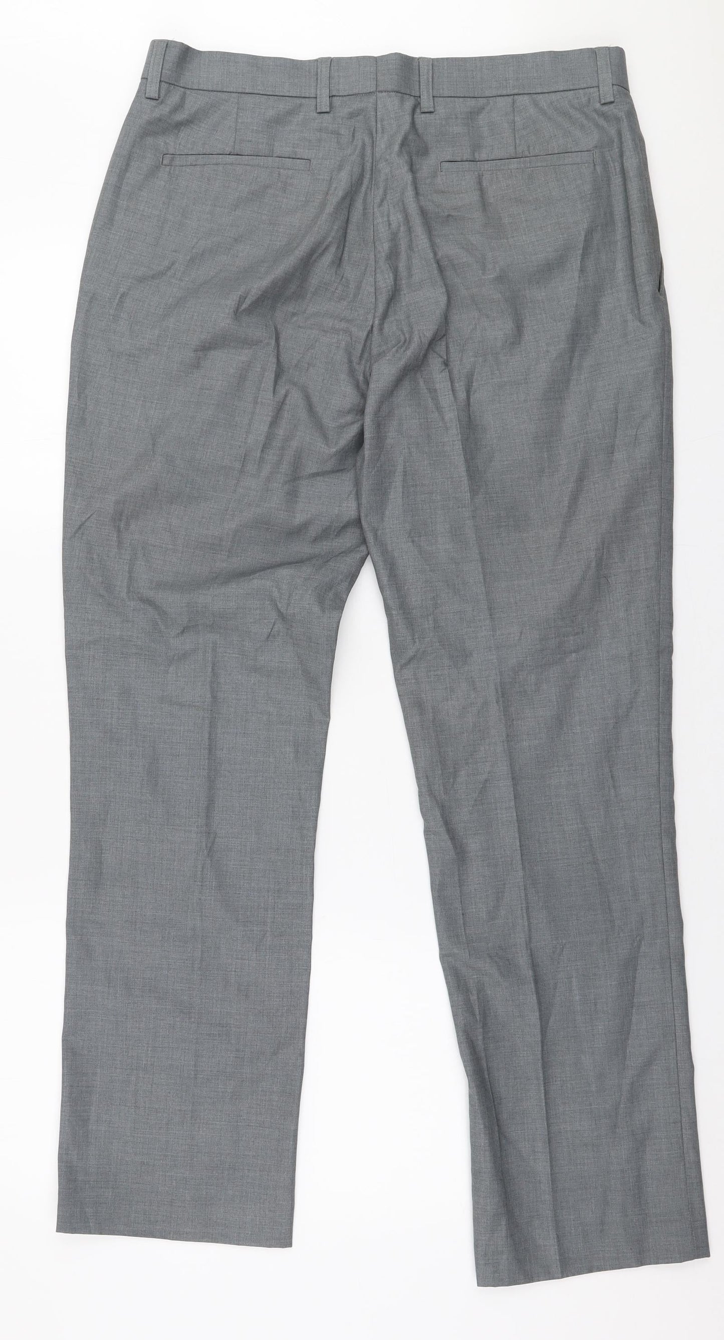 Mens UK Size 34 in Butler and Webb Regular Fit  Grey Trousers