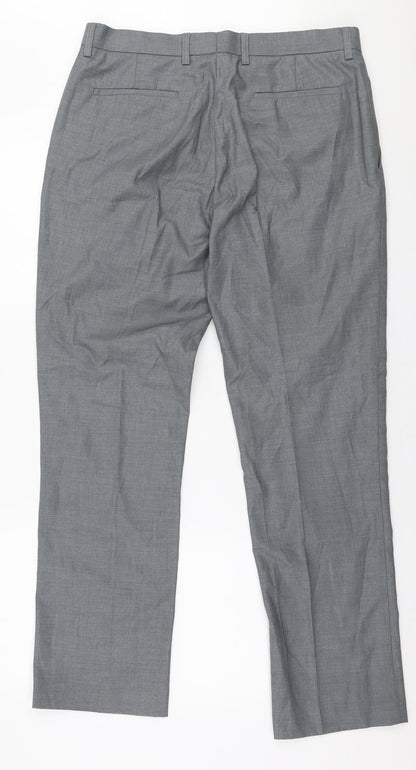 Mens UK Size 34 in Butler and Webb Regular Fit  Grey Trousers