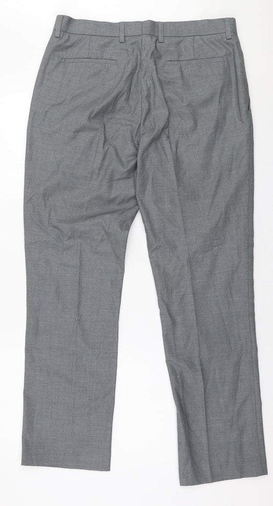 Mens UK Size 34 in Butler and Webb Regular Fit  Grey Trousers