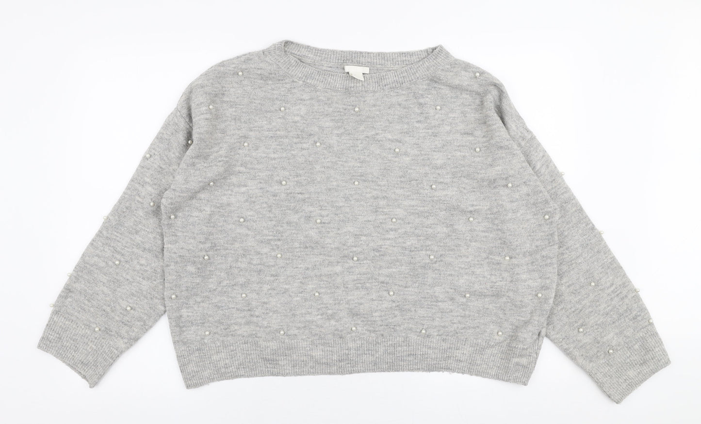 Womens UK Size M H&M Grey Pullover Jumper