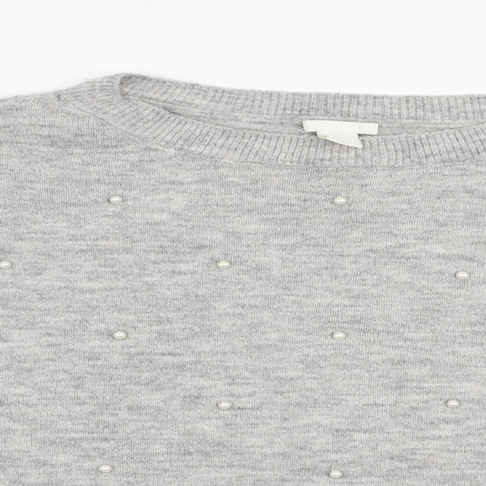Womens UK Size M H&M Grey Pullover Jumper