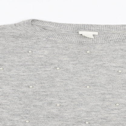 Womens UK Size M H&M Grey Pullover Jumper