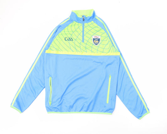 Masita Boys Blue High Neck  Polyester Pullover Jumper Size 10 Years  Zip