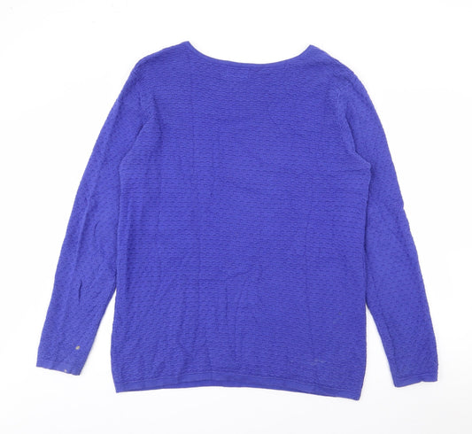 Womens UK Size M Savida Blue Pullover Jumper