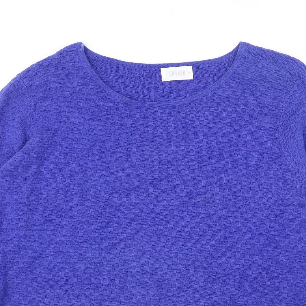 Womens UK Size M Savida Blue Pullover Jumper