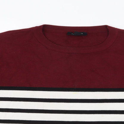 Womens UK Size M New Look Red Pullover Jumper