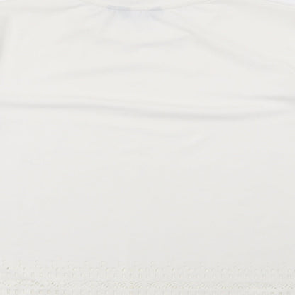 Womens UK Size 8 New Look White Basic T-Shirt