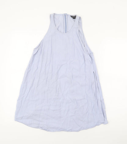 Womens UK Size 8 Topshop Blue Basic Tank