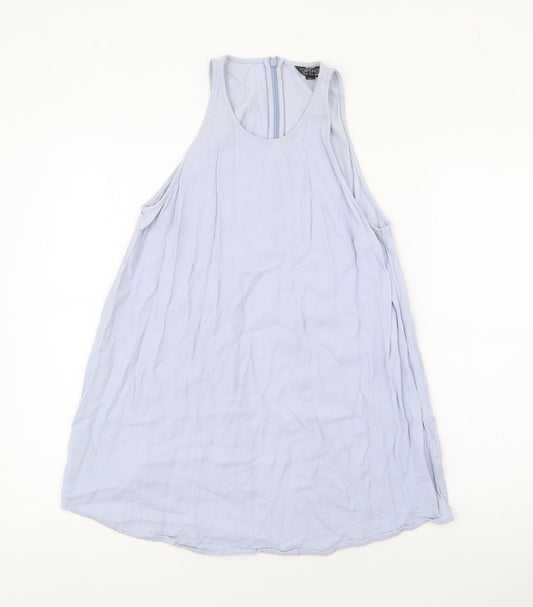Womens UK Size 8 Topshop Blue Basic Tank