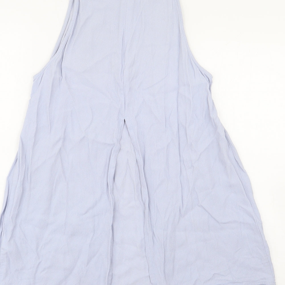 Womens UK Size 8 Topshop Blue Basic Tank