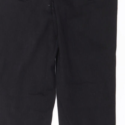 Dorothy Perkins Womens Black  Cotton Skinny Jeans Size 12 L29 in Regular