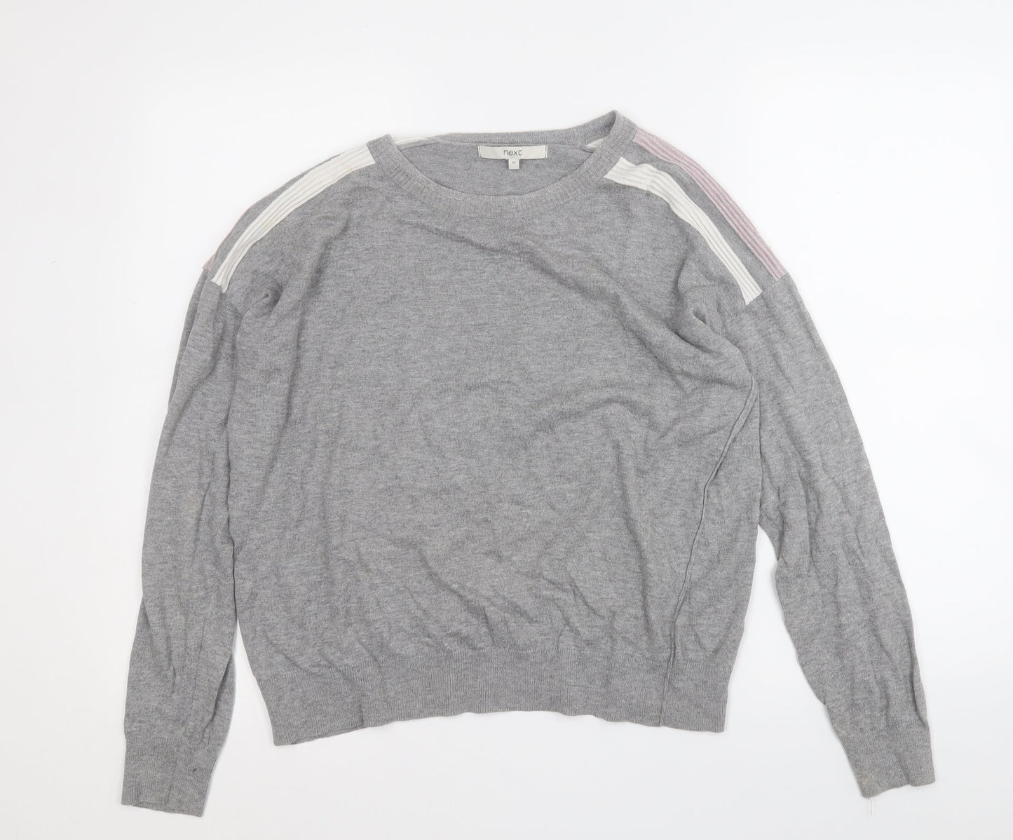 Womens UK Size 12 NEXT Grey Pullover Jumper
