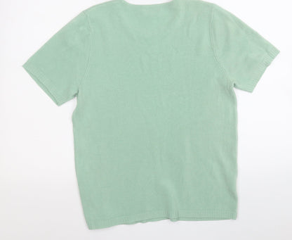 Womens UK Size 16 Papaya Green Pullover Jumper
