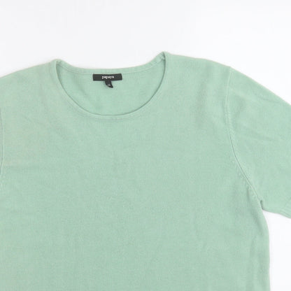 Womens UK Size 16 Papaya Green Pullover Jumper