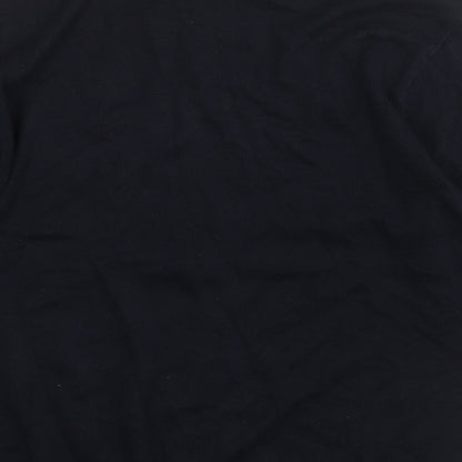 RUSSELL COLLECTION Mens Blue V-Neck  Cotton Pullover Jumper Size M