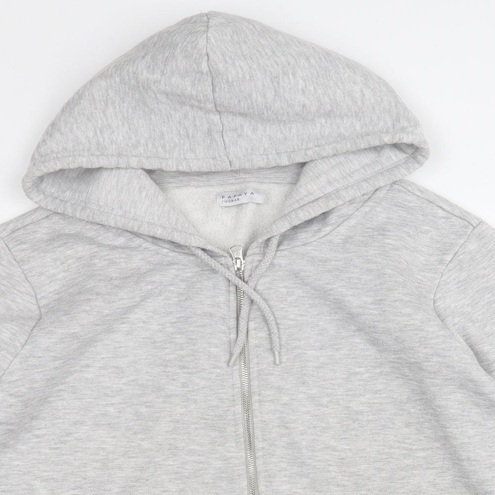 Papaya Womens Grey   Jacket  Size L  Zip