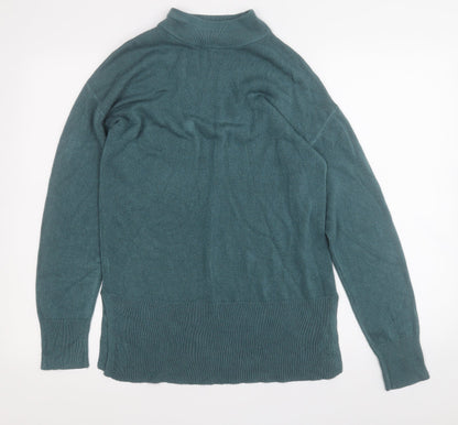 Womens UK Size 12 Papaya Blue Pullover Jumper