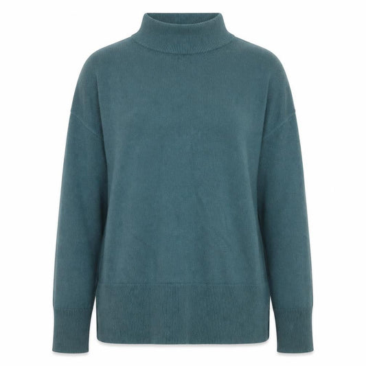Womens UK Size 12 Papaya Blue Pullover Jumper