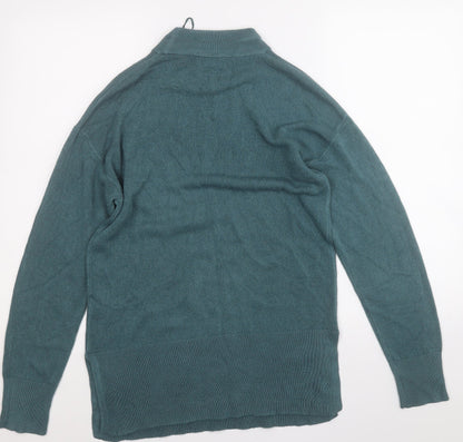 Womens UK Size 12 Papaya Blue Pullover Jumper