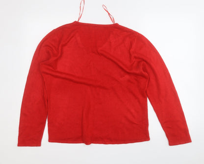 Womens UK Size M Bonmarché Red Pullover Jumper