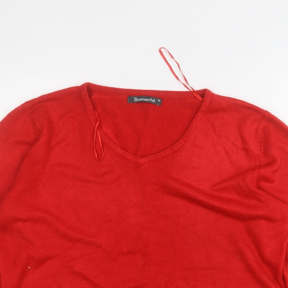 Womens UK Size M Bonmarché Red Pullover Jumper