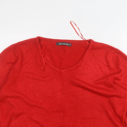 Womens UK Size M Bonmarché Red Pullover Jumper