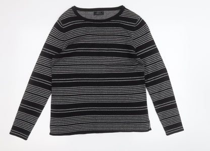 Womens UK Size 14 Papaya Black Pullover Jumper