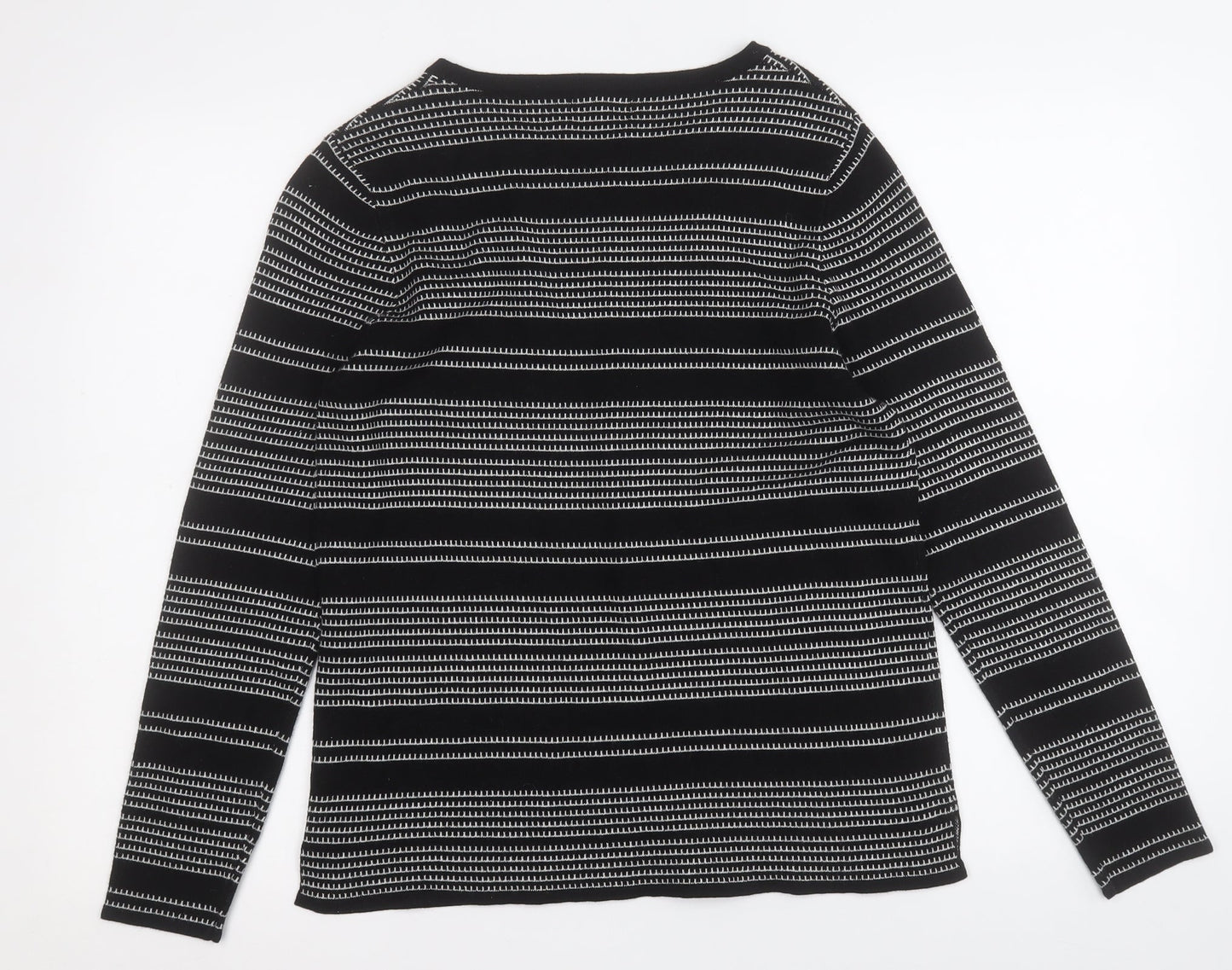 Womens UK Size 14 Papaya Black Pullover Jumper