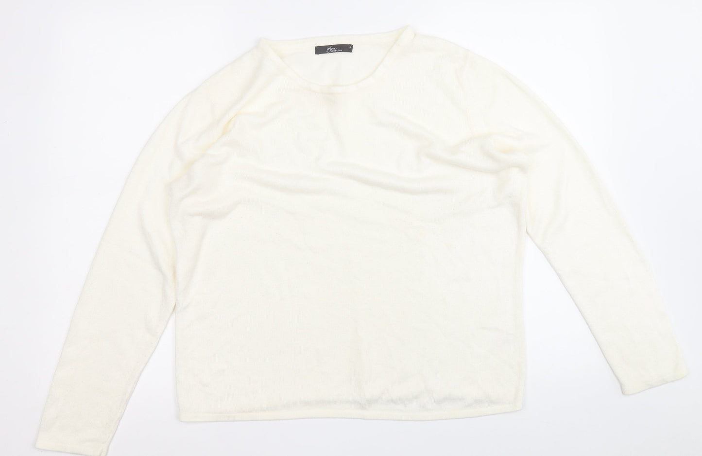 Womens UK Size M BM White Pullover Jumper