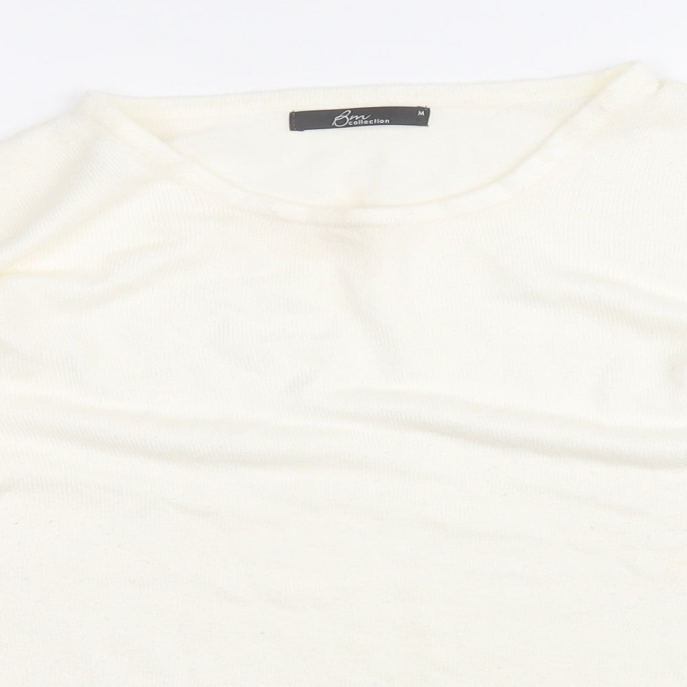 Womens UK Size M BM White Pullover Jumper