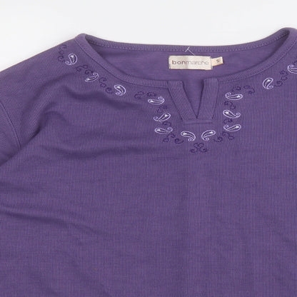 Womens UK Size S Bonmarché Purple Pullover Jumper