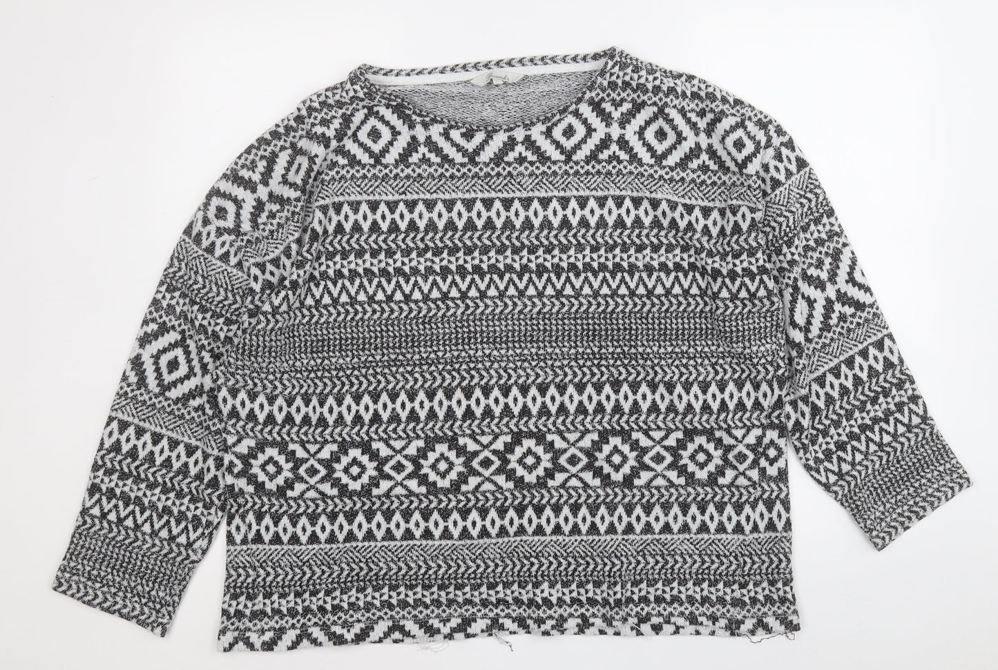 Womens UK Size XL Peacocks Black Pullover Jumper