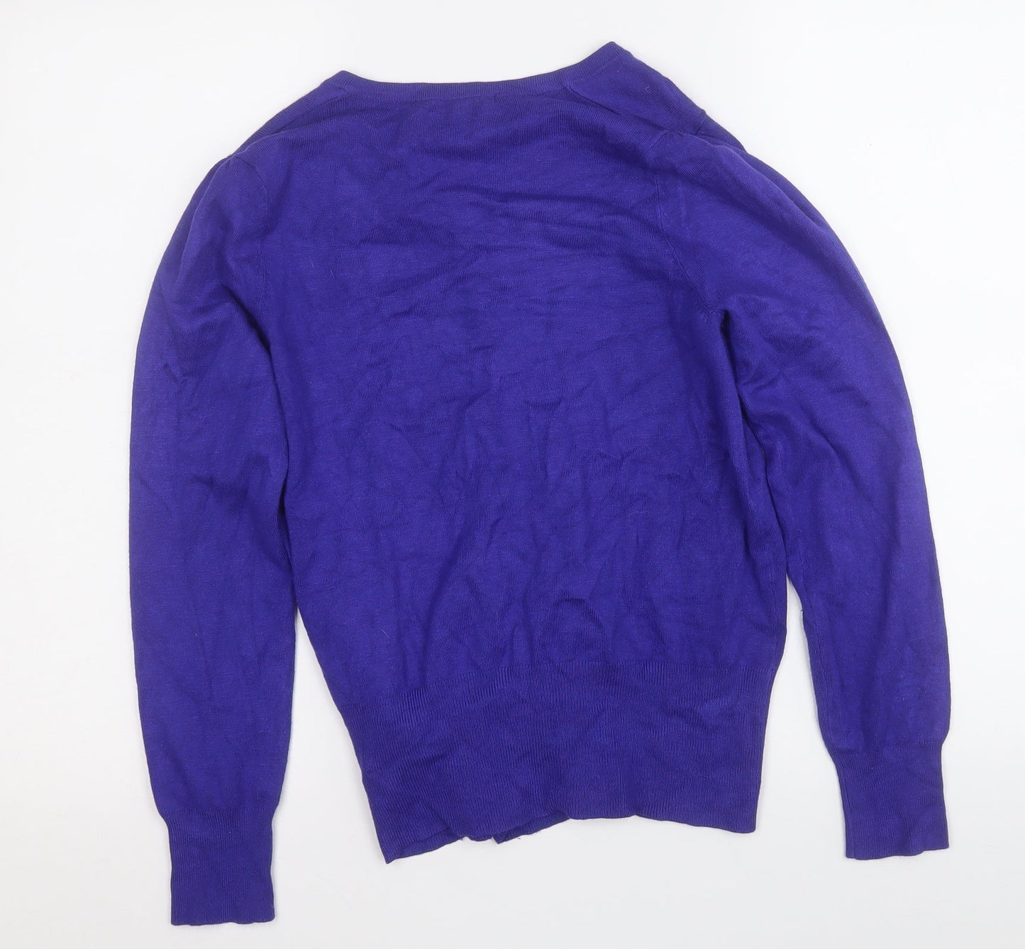Womens UK Size 12 Marks and Spencer Blue Cardigan Jumper