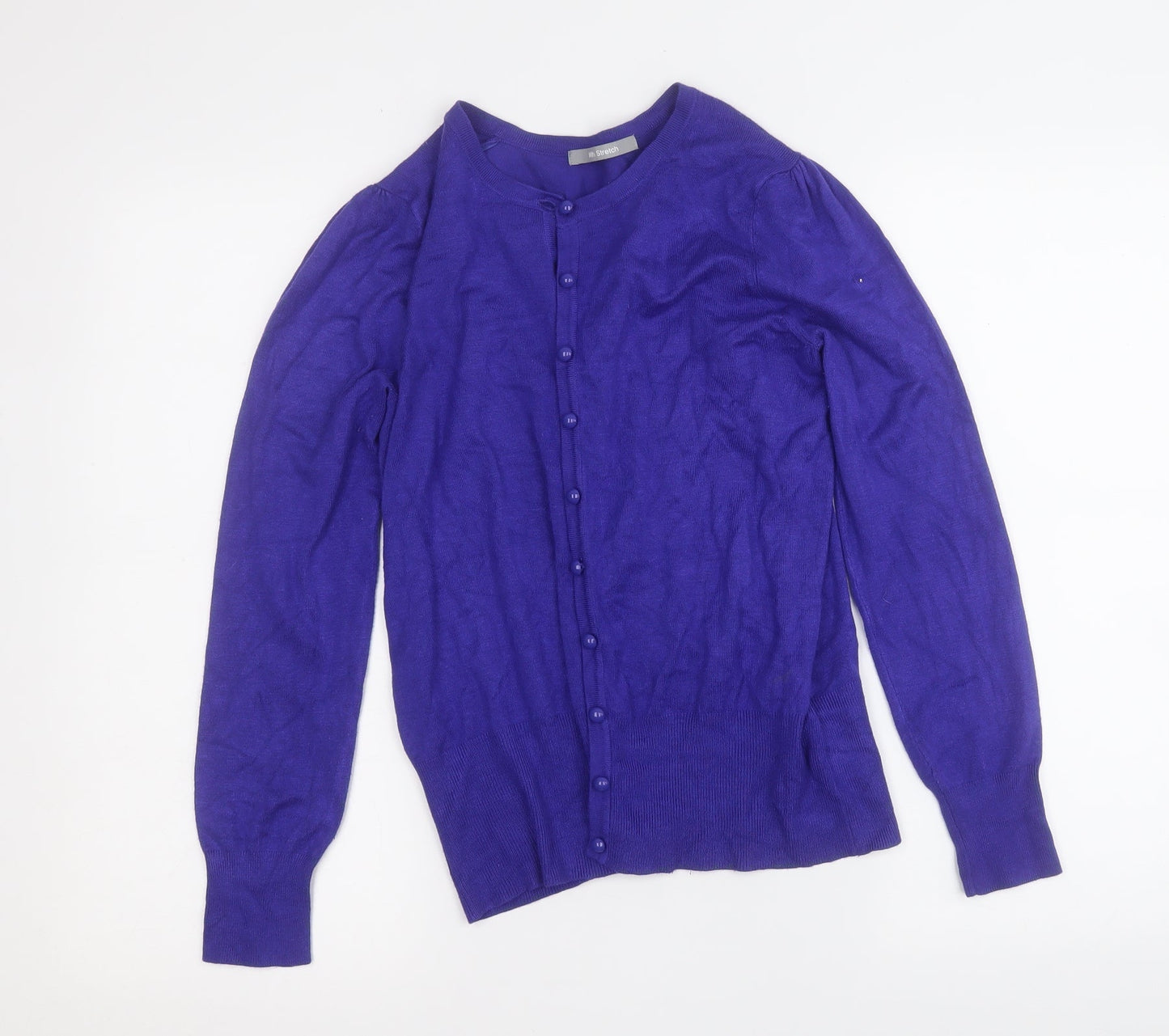Womens UK Size 12 Marks and Spencer Blue Cardigan Jumper