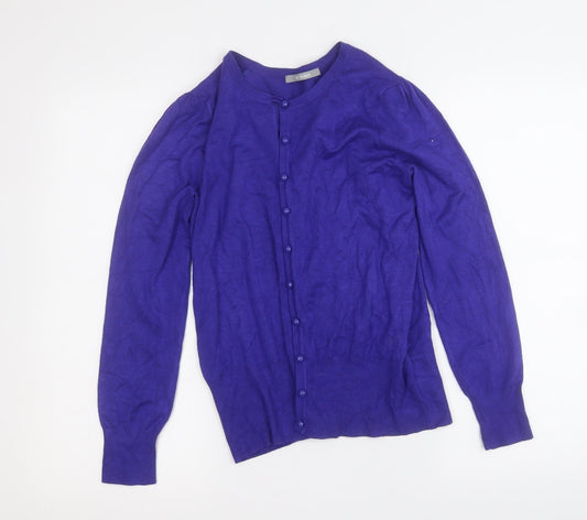Womens UK Size 12 Marks and Spencer Blue Cardigan Jumper