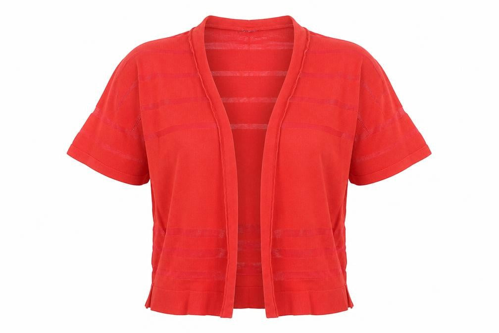 Womens UK Size 14 Nutmeg Red Cardigan Jumper