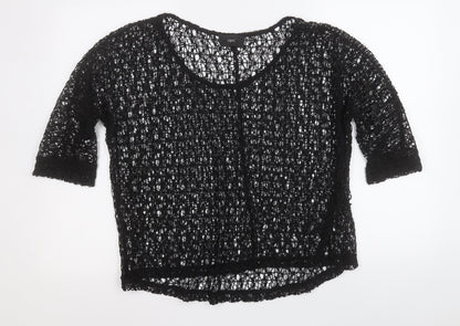 Womens UK Size 14 NEXT Black Pullover Jumper