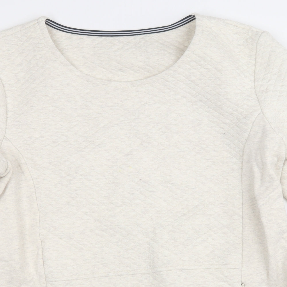 Womens UK Size M Preworn White Pullover Jumper