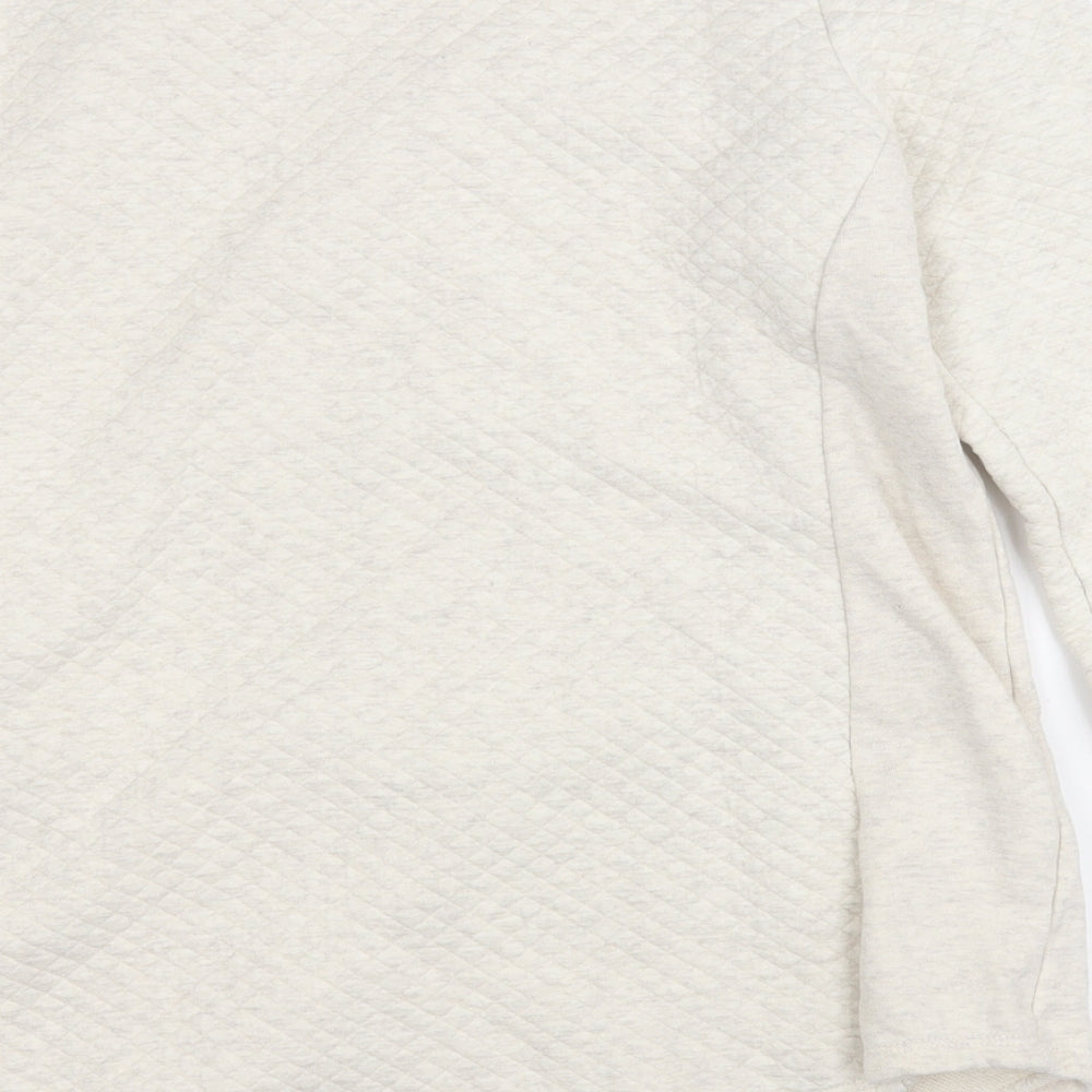 Womens UK Size M Preworn White Pullover Jumper