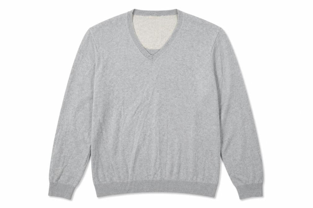Mens UK Size L Blue Harbour Grey Pullover Jumper