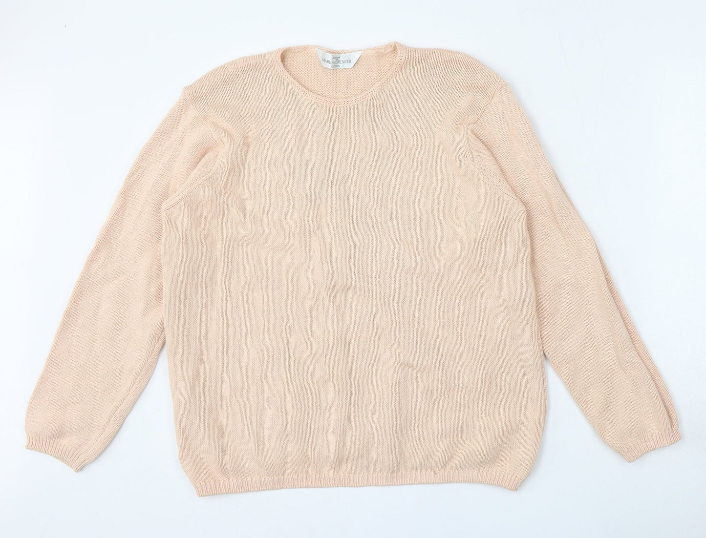Womens UK Size 14 Marks and Spencer Pink Pullover Jumper