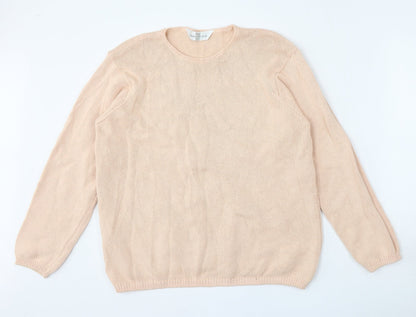 Womens UK Size 14 Marks and Spencer Pink Pullover Jumper