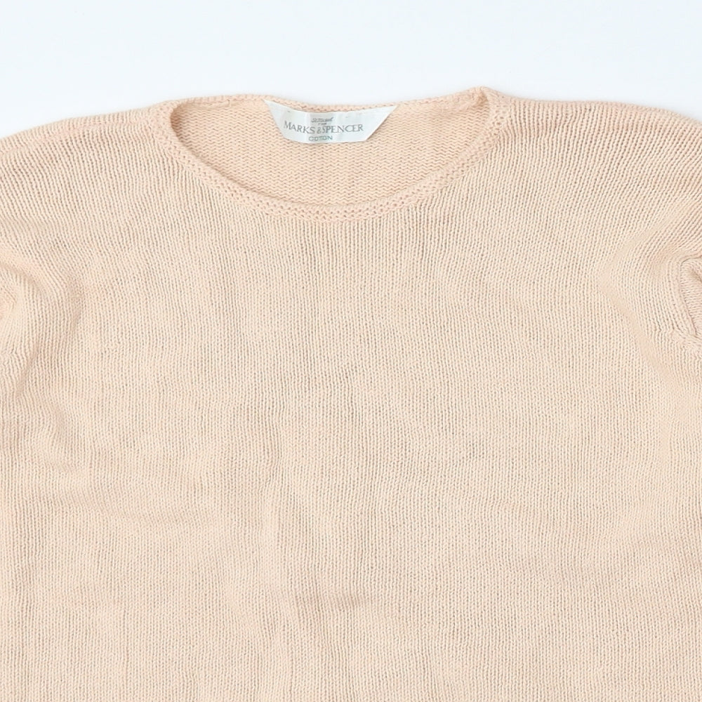 Womens UK Size 14 Marks and Spencer Pink Pullover Jumper