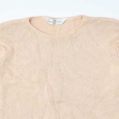 Womens UK Size 14 Marks and Spencer Pink Pullover Jumper