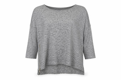 River Island Womens Grey Round Neck  Viscose Pullover Jumper Size 10